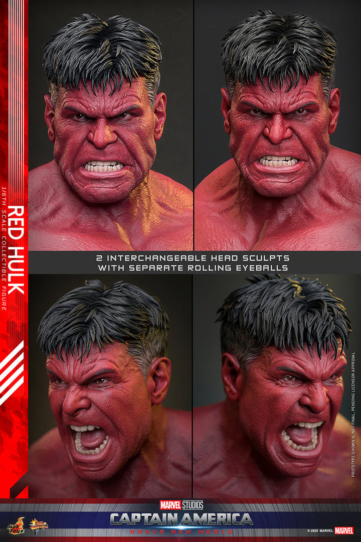 Red Hulk Marvel Sixth Scale Figure by Hot Toys