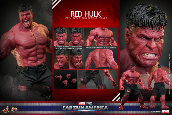 Red Hulk Marvel Sixth Scale Figure by Hot Toys