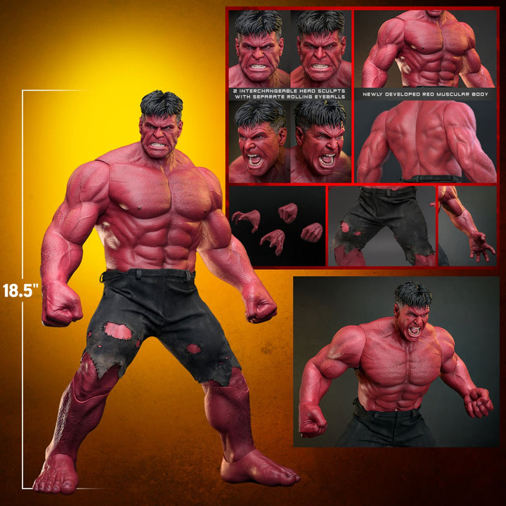 Red Hulk Marvel Sixth Scale Figure by Hot Toys