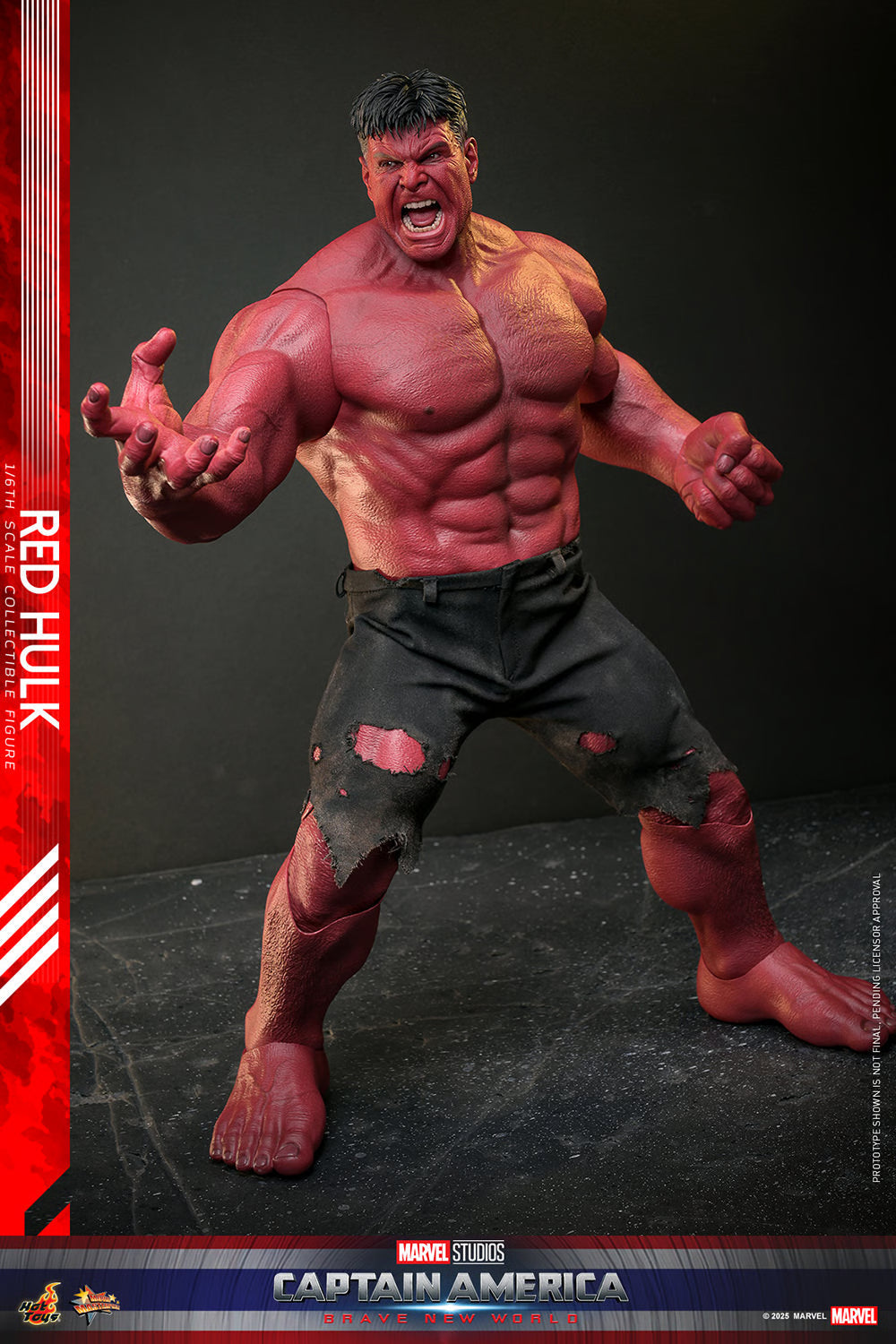 Red Hulk Marvel Sixth Scale Figure by Hot Toys
