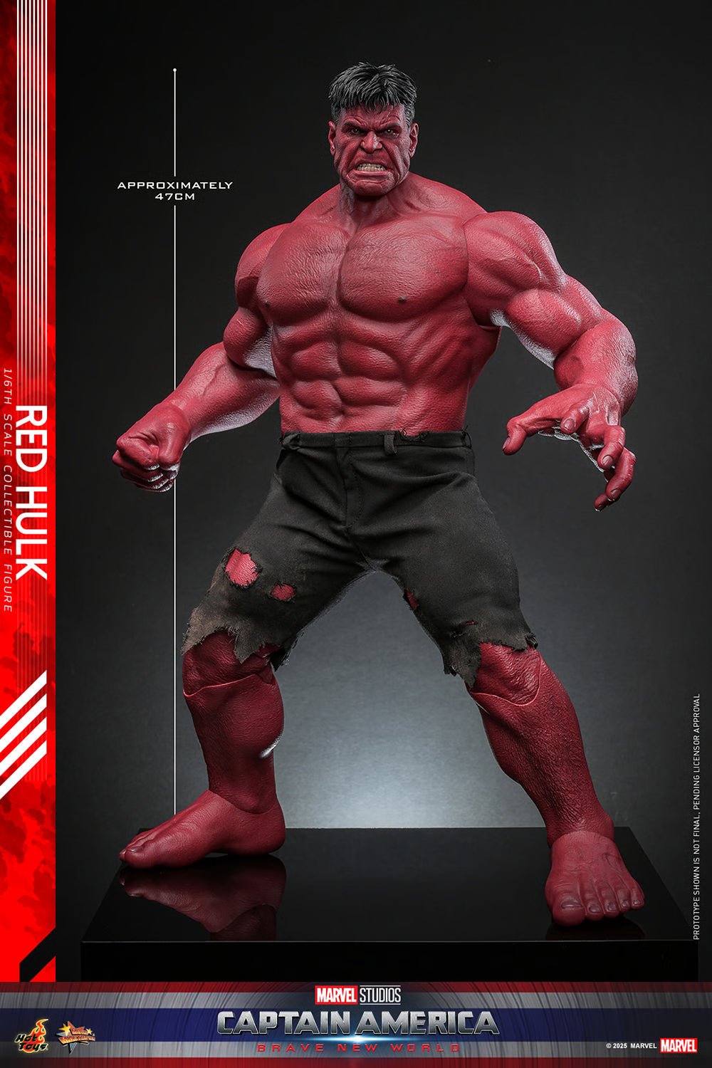 Red Hulk Marvel Sixth Scale Figure by Hot Toys
