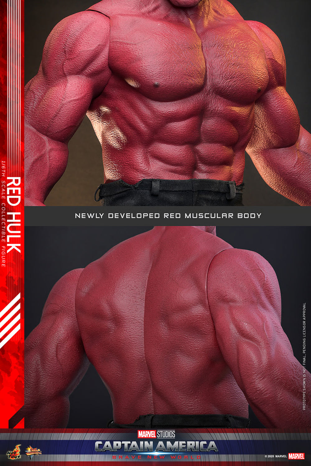 Red Hulk Marvel Sixth Scale Figure by Hot Toys