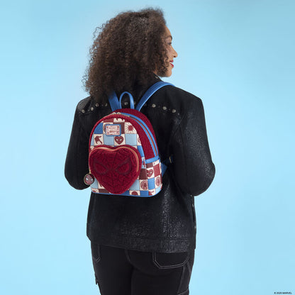 Marvel Spider-Man Sherpa Heart Mini Backpack by Loungefly
