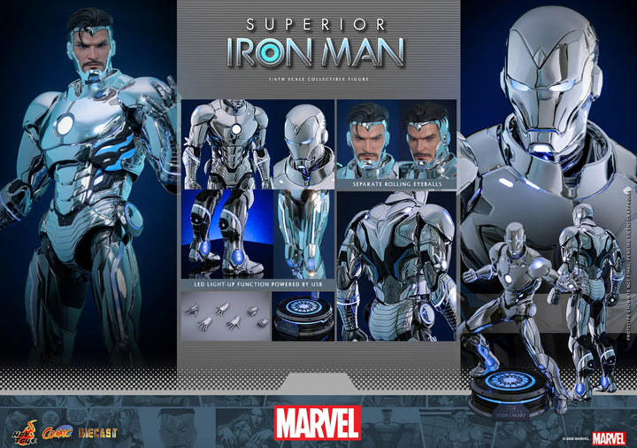 *Pre-Order* Marvel Superior Iron Man Sixth Scale Figure by Hot Toys