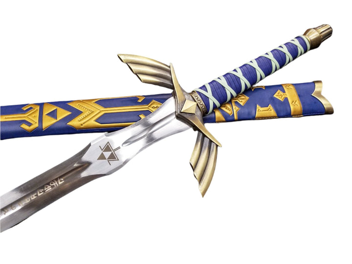 Legend of Zelda Link Master Sword Deluxe Replica Steel Sword &amp; Sheath