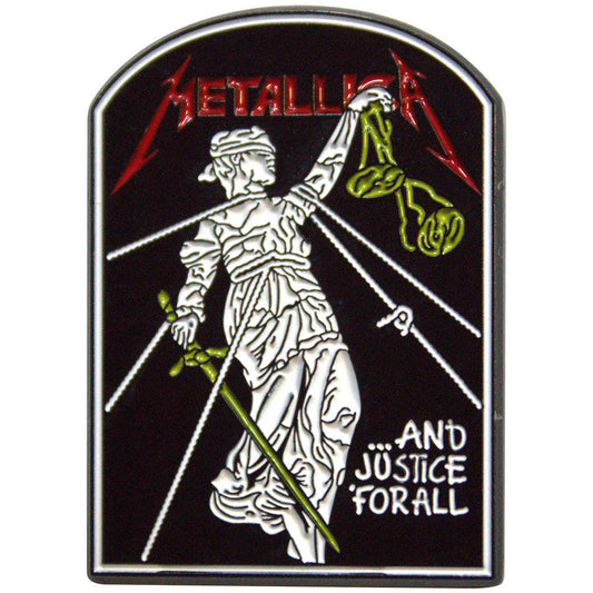 Metallica And Justice For All Tombstone Pin