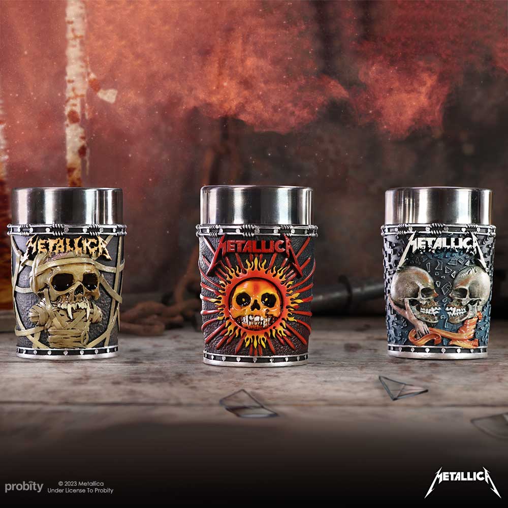 Metallica Pushead Art Collectible Shot Glass Set (Set of 3)