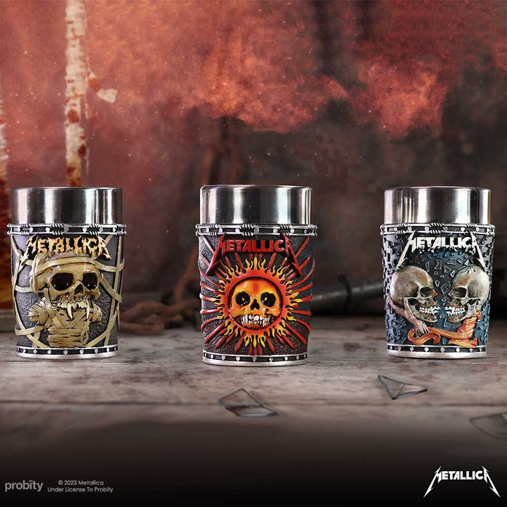 Metallica Pushead Art Collectible Shot Glass Set (Set of 3)