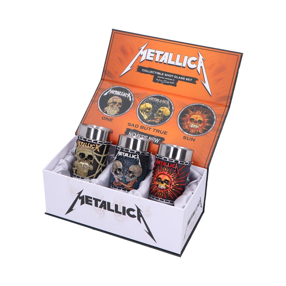 Metallica Pushead Art Collectible Shot Glass Set (Set of 3)