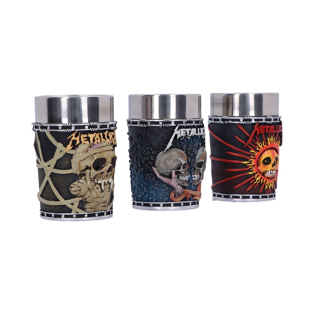 Metallica Pushead Art Collectible Shot Glass Set (Set of 3)
