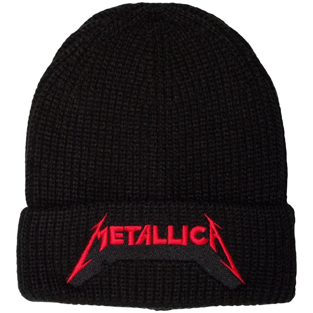 Metallica Red Logo Shadow Beanie Hat