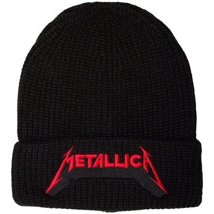 Metallica Red Logo Shadow Beanie Hat