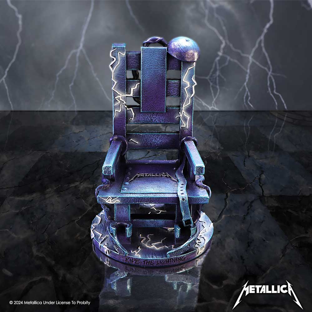 Metallica Ride the Lightning Blue Chair Ornament Statue