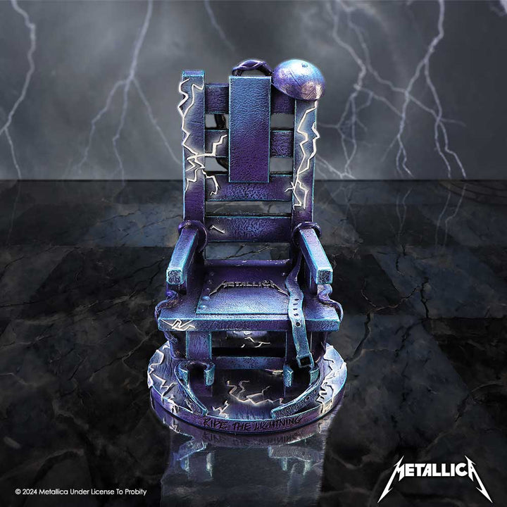 Metallica Ride the Lightning Blue Chair Ornament Statue