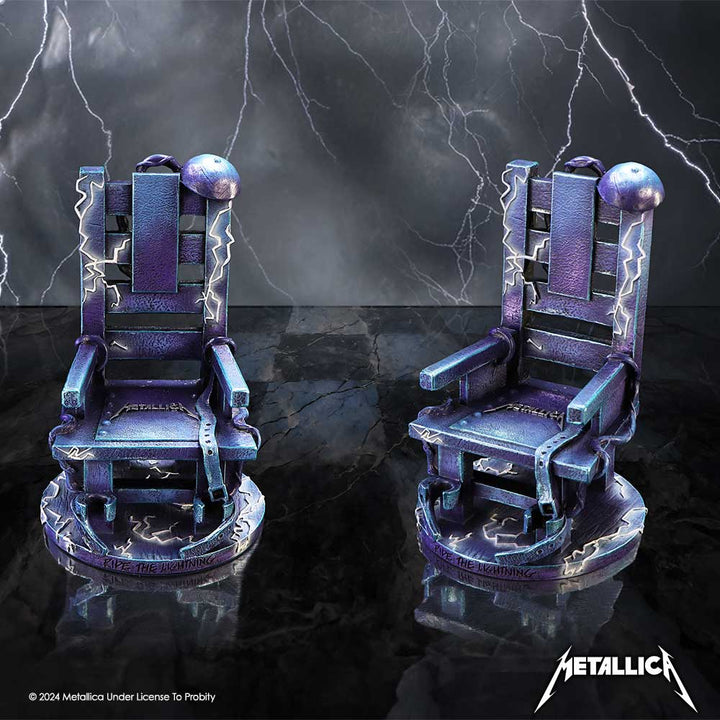 Metallica Ride the Lightning Blue Chair Ornament Statue