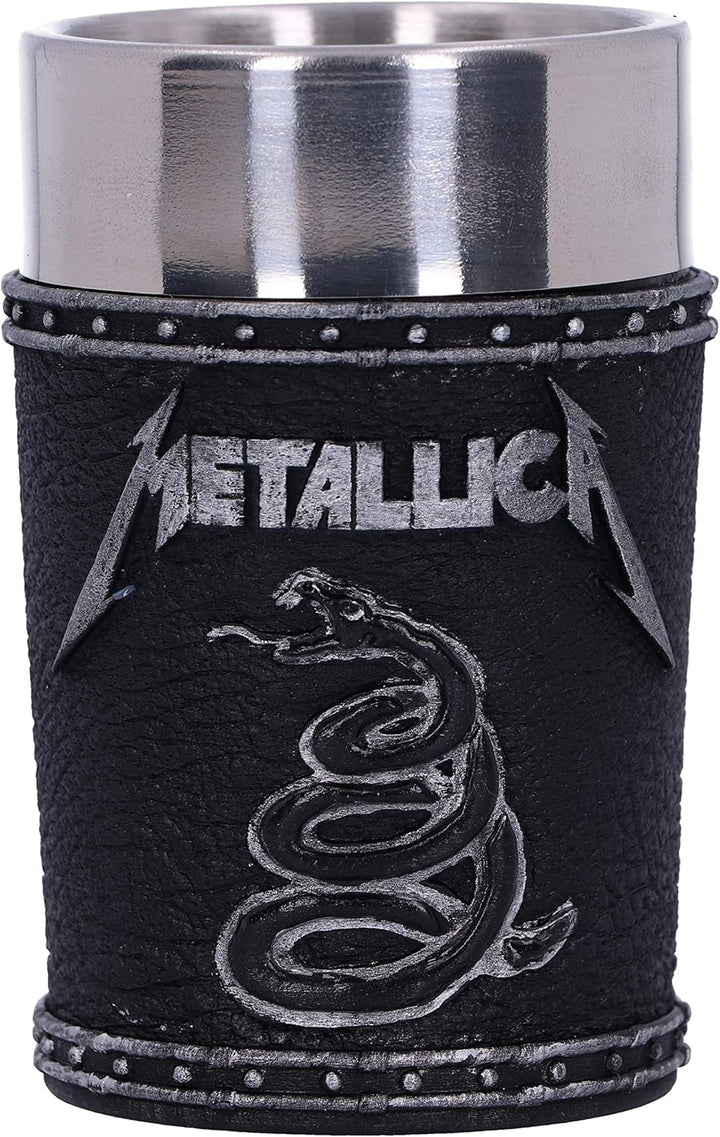 Metallica Black Album Resin and Stainless Steel Shot Glass