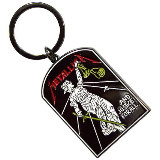 Metallica "And Justice For All" Tombstone Enamel Keychain
