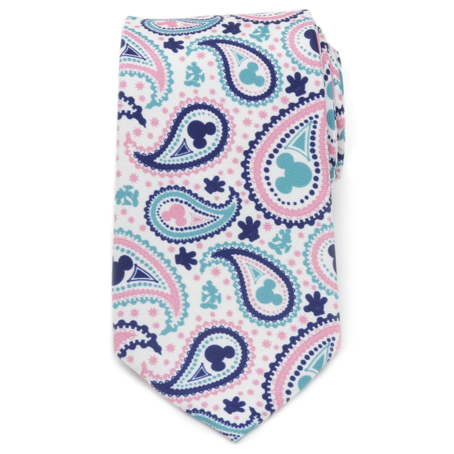 Mickey Mouse Paisley Multicolor Fine Necktie