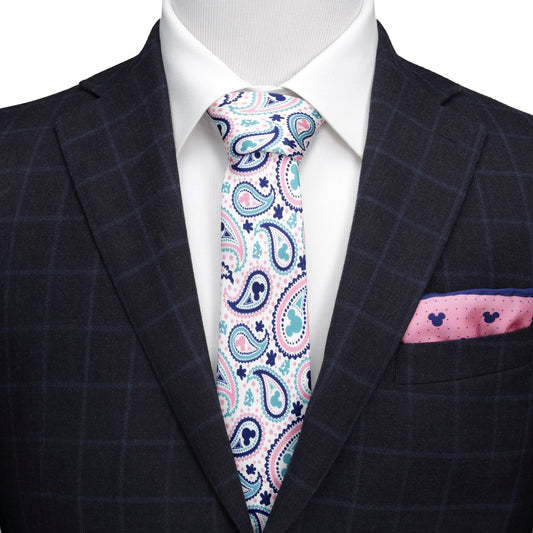 Mickey Mouse Paisley Multicolor Fine Necktie