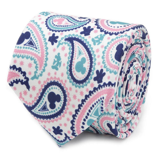 Mickey Mouse Paisley Multicolor Fine Necktie
