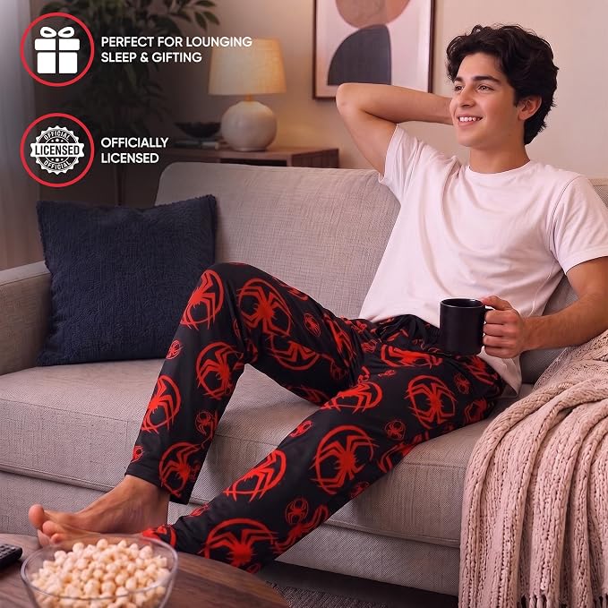 Miles Morales Spider-Man Marvel Across the Spider-Verse Sleep Pajama Pants