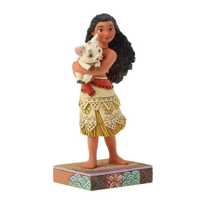 Moana Holding Pua Jim Shore Disney Traditions Statue