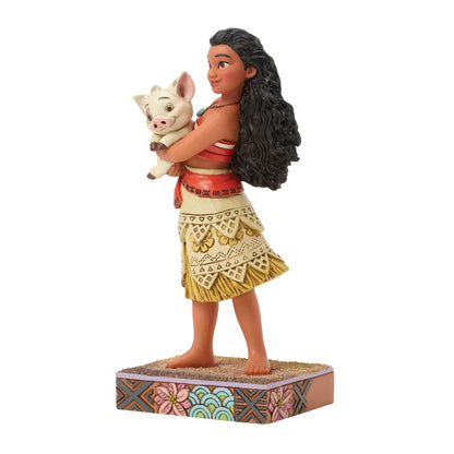 Moana Holding Pua Jim Shore Disney Traditions Statue