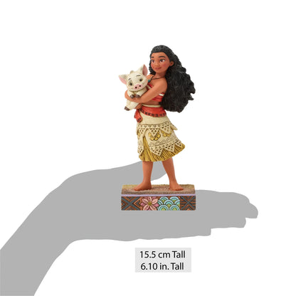 Moana Holding Pua Jim Shore Disney Traditions Statue