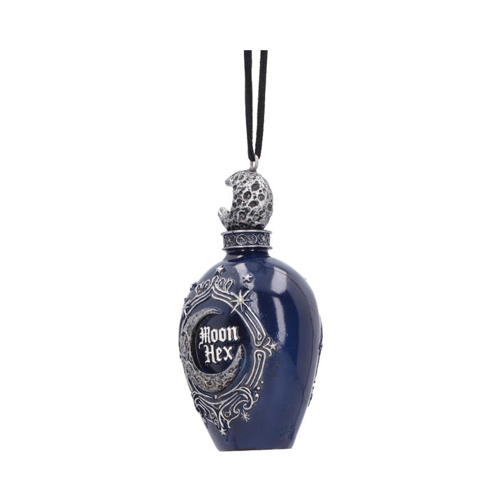 Moon Hex Potion Bottle Hanging Holiday Ornament