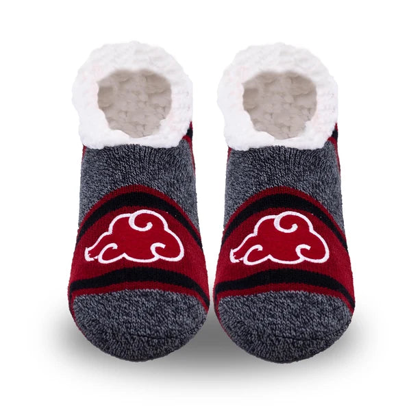 Naruto Shippuden Akatsuki Sherpa Slipper Ankle Socks