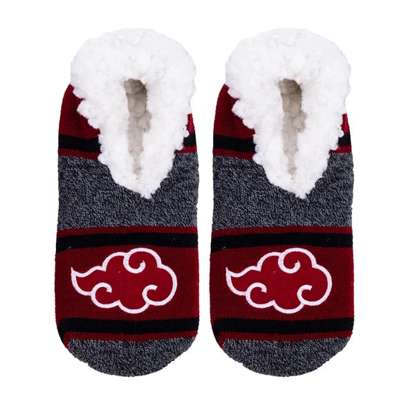 Naruto Shippuden Akatsuki Sherpa Slipper Ankle Socks