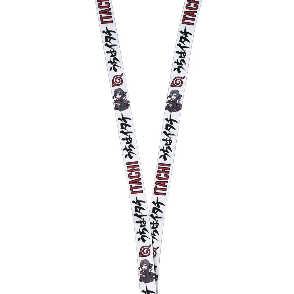 Naruto Shippuden Itachi Uchiha Lanyard with Clear ID Sleeve and Keychain
