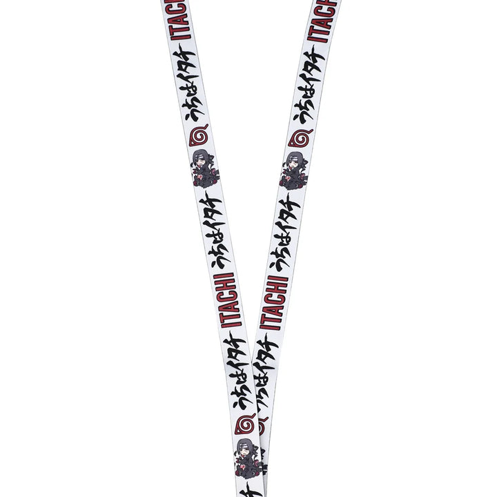 Naruto Shippuden Itachi Uchiha Lanyard with Clear ID Sleeve and Keychain