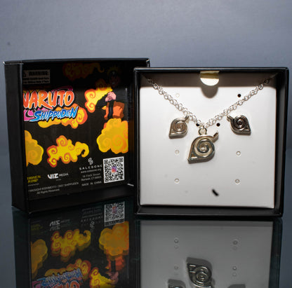 Naruto Leaf Village Earring & Necklace Set