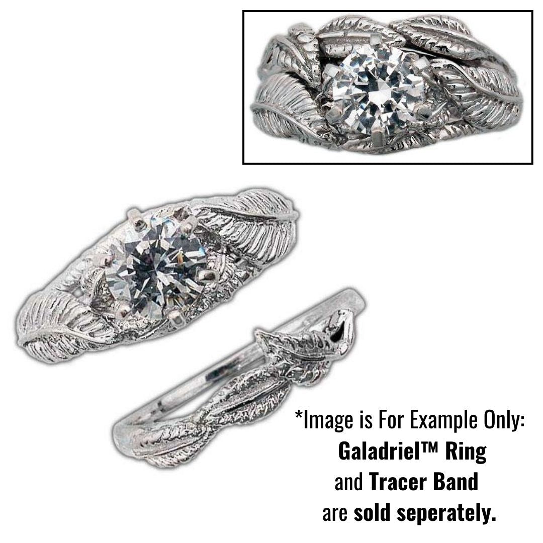 The Lord of the Rings Nenya Tracer Band Ring