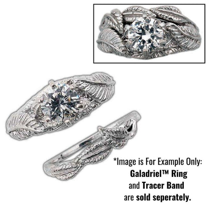 The Lord of the Rings Nenya™ Galadriel™ Tracer Band Ring