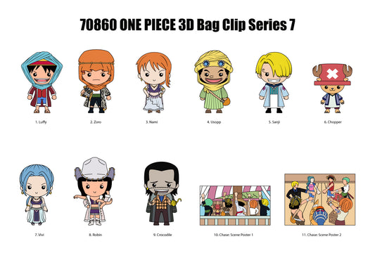 One Piece 3D Foam Bag Clip, Series 7 Blind Bag Case of 24
