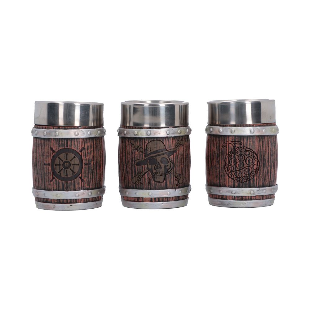 One Piece Barrel Shot Glass Set (Set of 3)