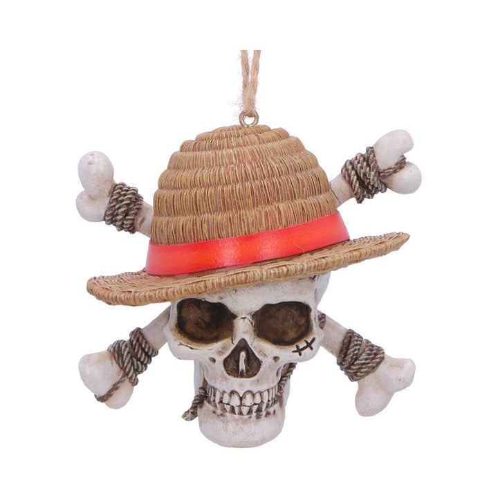One Piece Luffy Jolly Roger Hanging Holiday Ornament