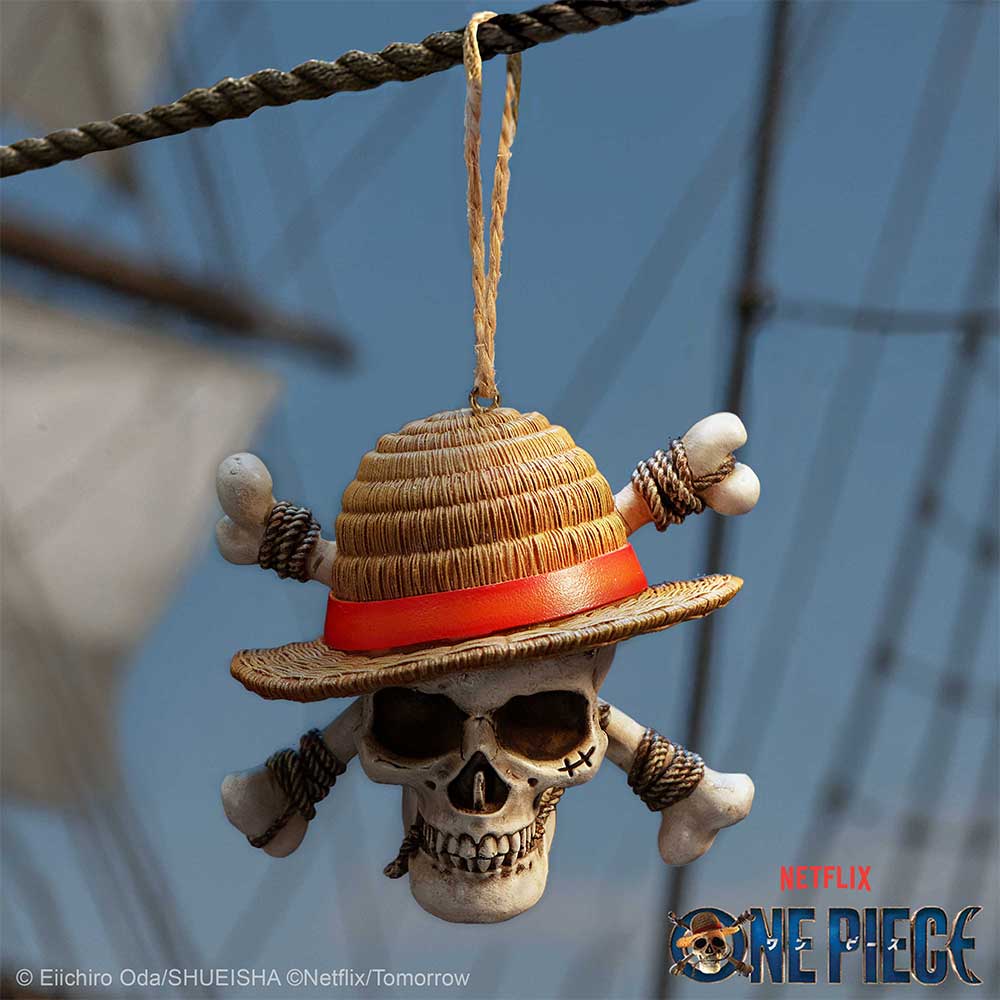 One Piece Luffy Jolly Roger Hanging Holiday Ornament