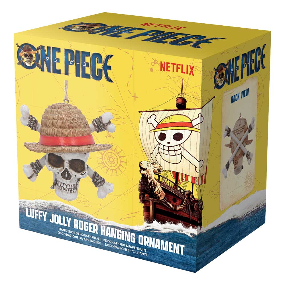 One Piece Luffy Jolly Roger Hanging Holiday Ornament