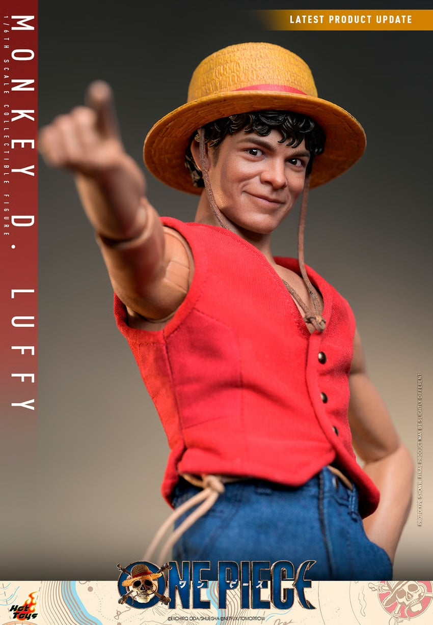 One Piece Monkey D Luffy Sixth Scale Figure by Hot Toys Netflix Version
