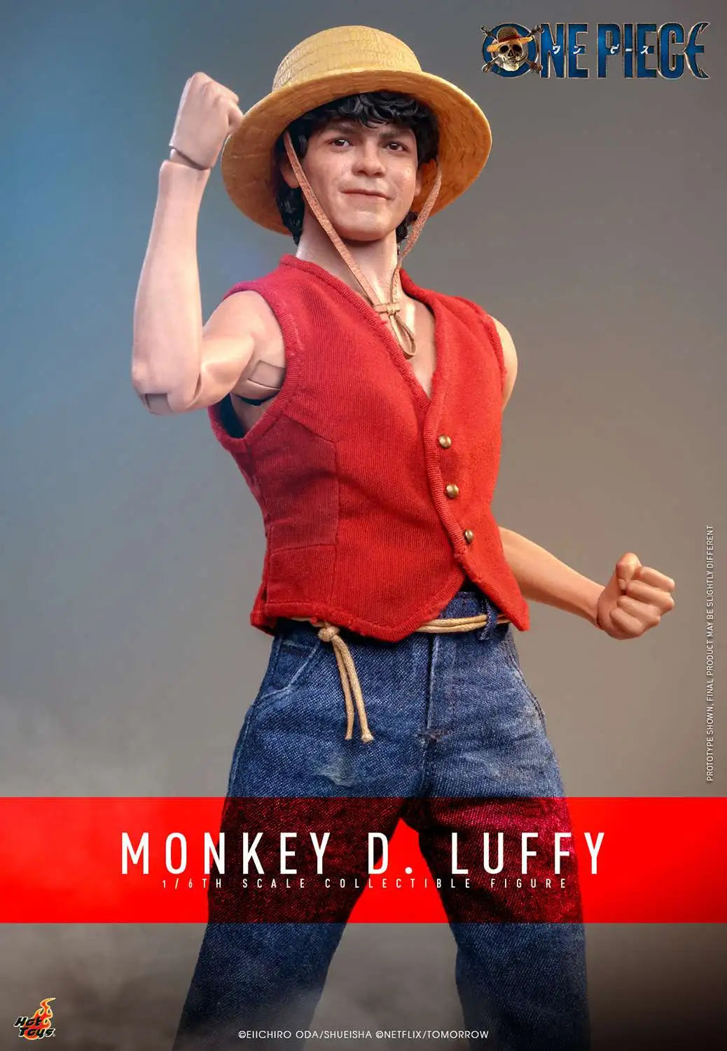 One Piece Monkey D Luffy Sixth Scale Figure by Hot Toys Netflix Version