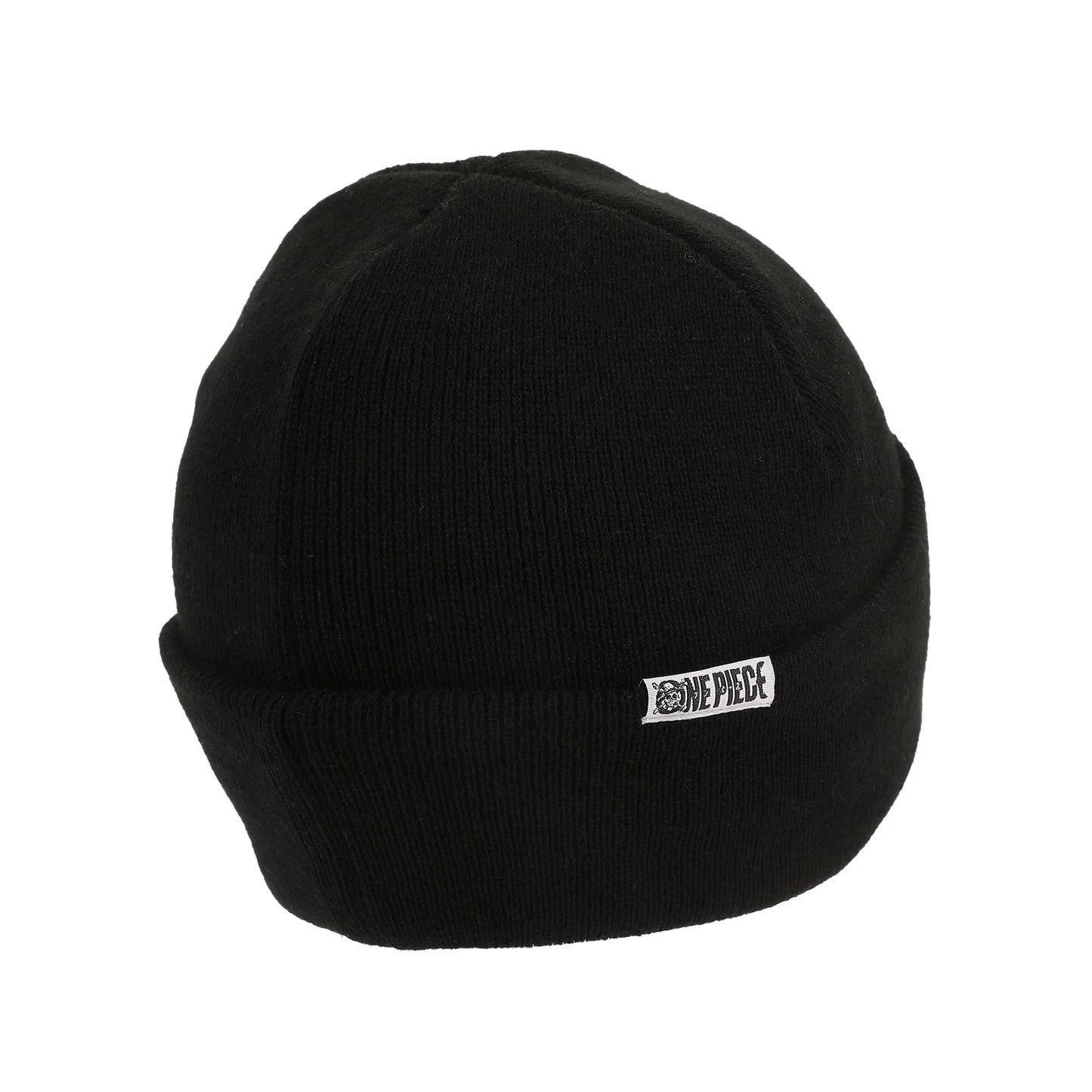 One Piece Straw Hat Pirates Skull & Crossbones Logo Black Cuff Beanie