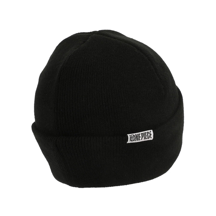 One Piece Straw Hat Pirates Skull &amp; Crossbones Logo Black Cuff Beanie