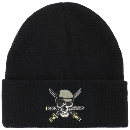 One Piece Zoro Jolly Roger Cuff Beanie Hat
