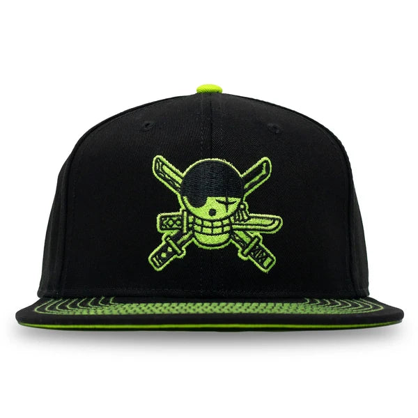 One Piece Zoro Skull Jolly Roger Snapback Hat