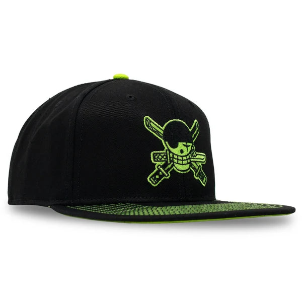 One Piece Zoro Skull Jolly Roger Snapback Hat
