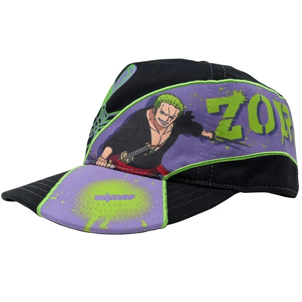 One Piece Zoro &amp; Jolly Roger Snapback Hat