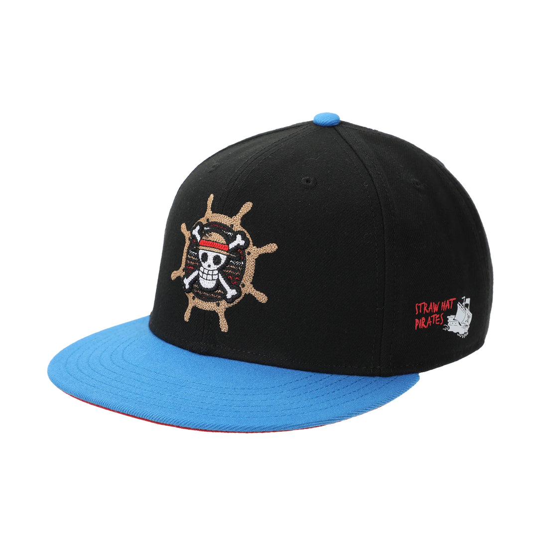 One Piece Straw Hat Pirates Compass Snapback Hat